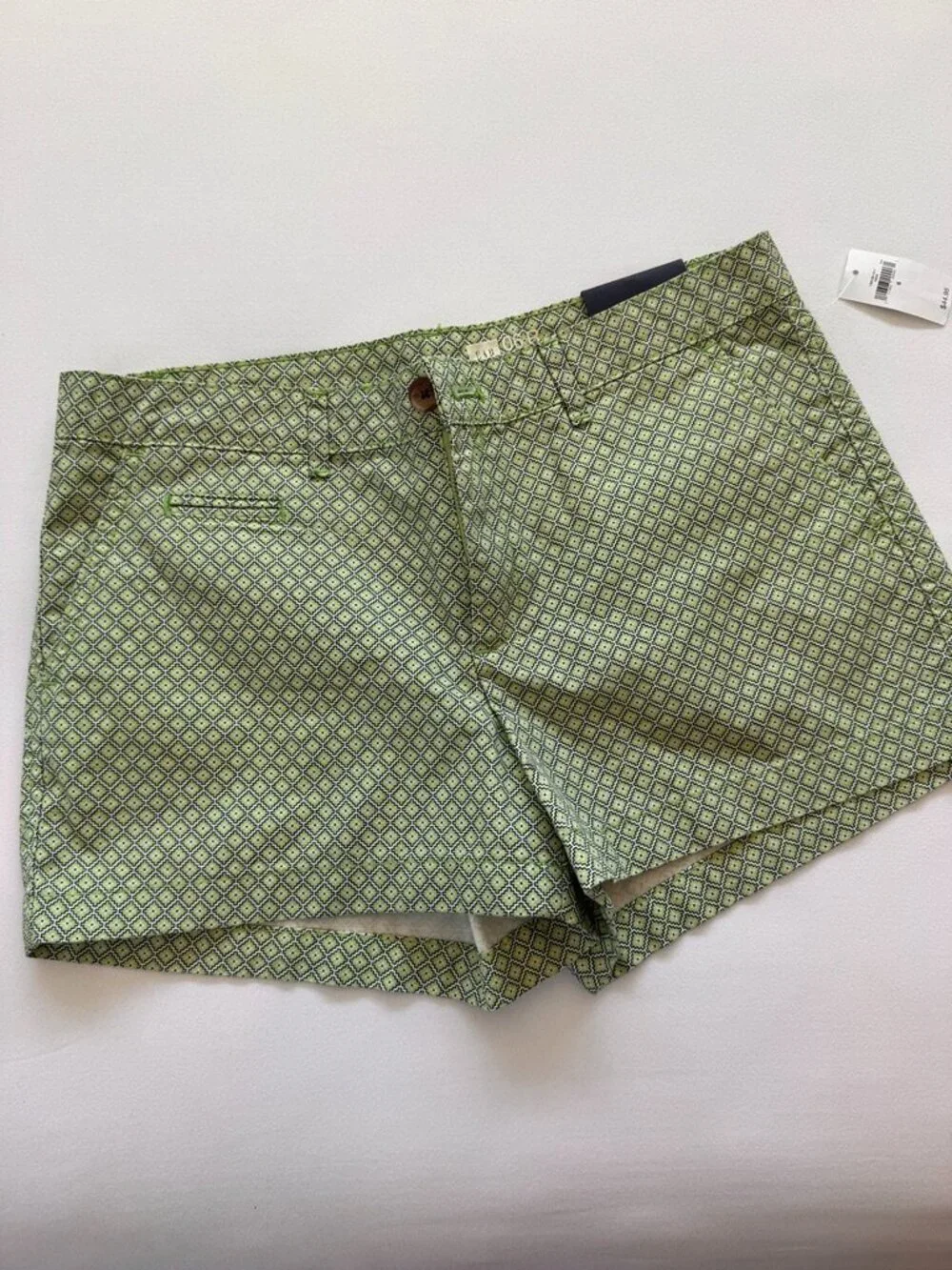 Fresh! Gap Green Geometric Summer Shorts – Size 6 NWT